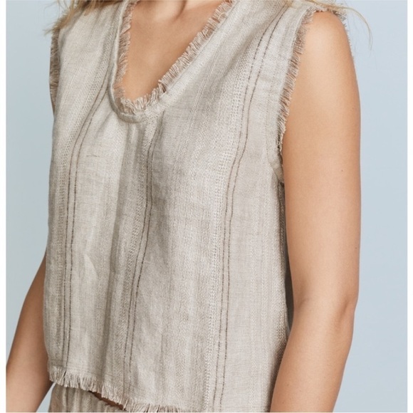 Mikoh Himalaya Linen Frayed Tank Size 1 Small NWT - Picture 3 of 10